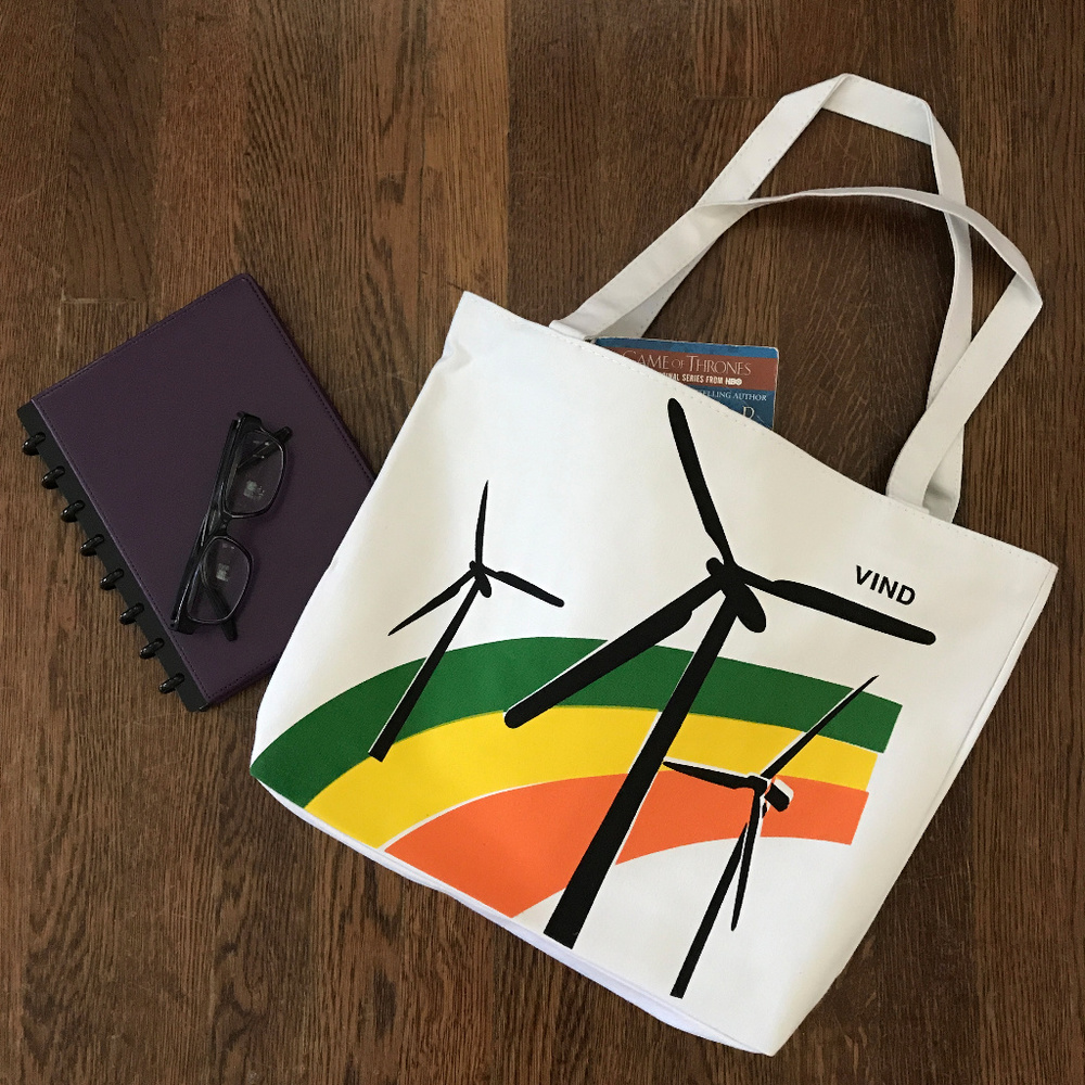 Canvas Rag Totes Handbag with Cute Pattern