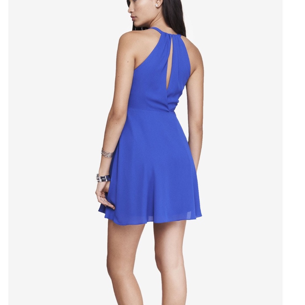 Express Fit and Flare Halter Dress 👗