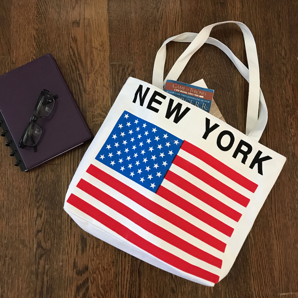 Canvas Rag Totes Handbag with Cute Pattern
