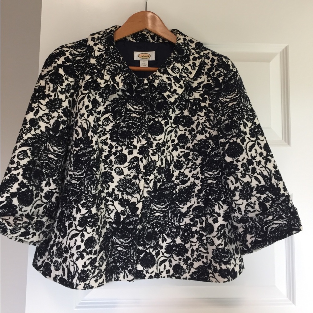 TALBOTS Black And White Jacket