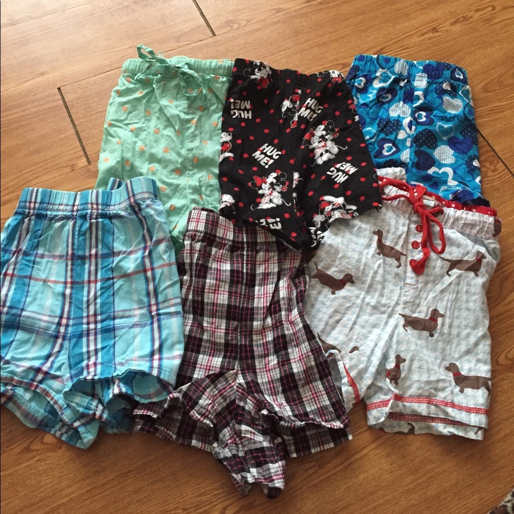 SOLD ...SIX ,SIZE (LARGE ) SHORTY SHORTS VARIETY