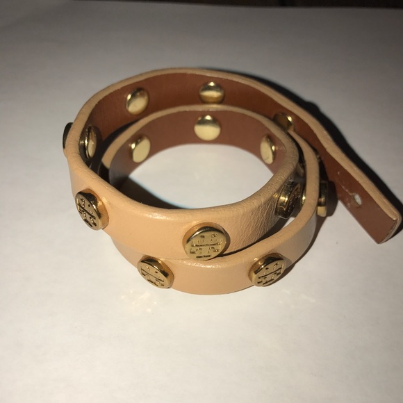 Tory Burch Jewelry - Tory Burch Double Wrap Leather Bracelet