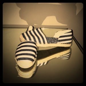 New without tags striped espadrilles...