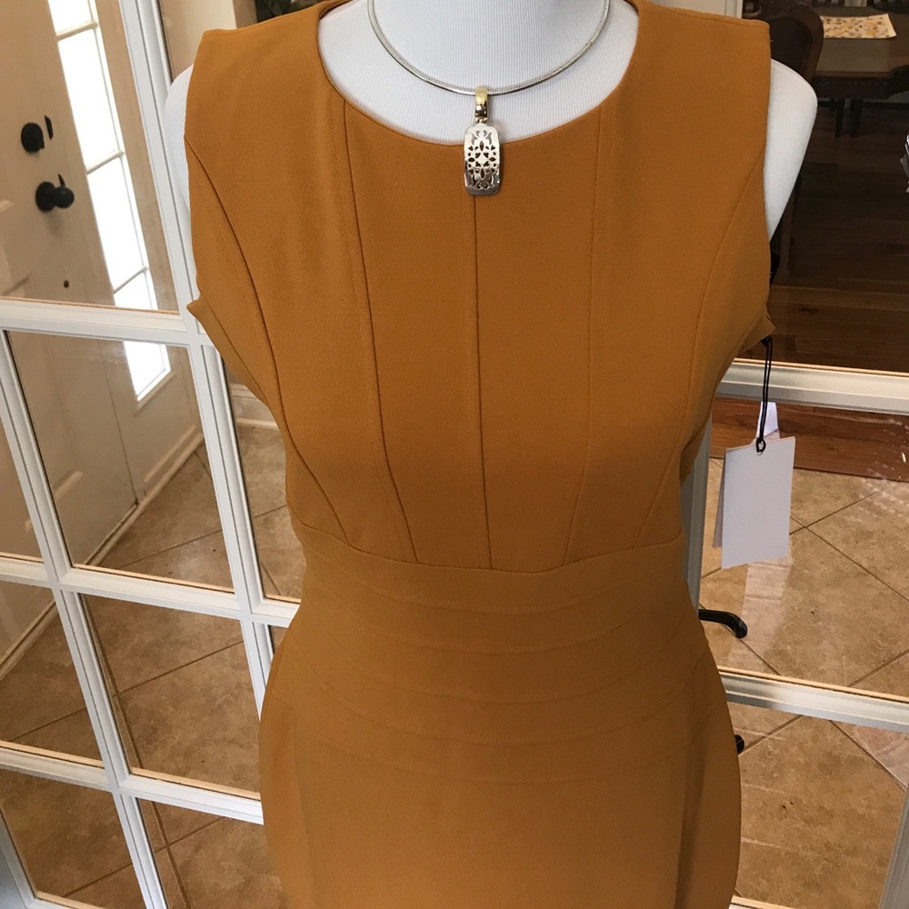 LAST ONE‼️- Ivanka Trump Mustard Midi- 5🌟 Rating - Picture 2 of 7