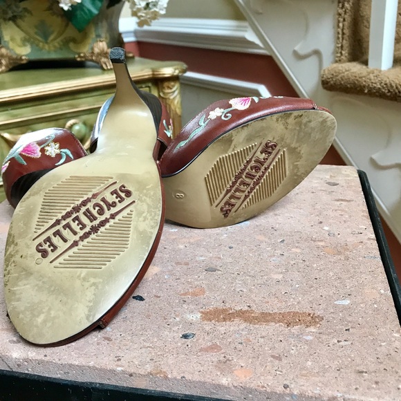 🌴Embroidered Seychelles D'Orsay High Heels - Picture 5 of 5