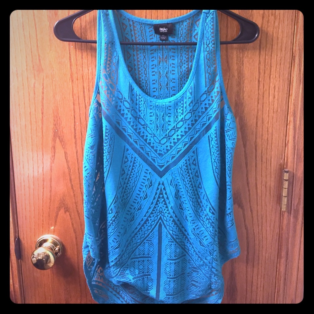 Teal hi-lo tank