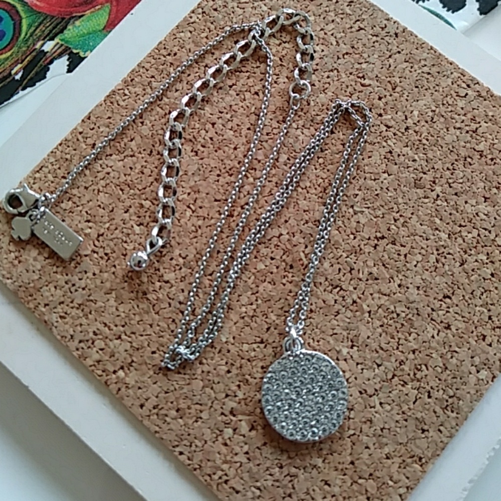 Kate Spade all that glitters silver necklace