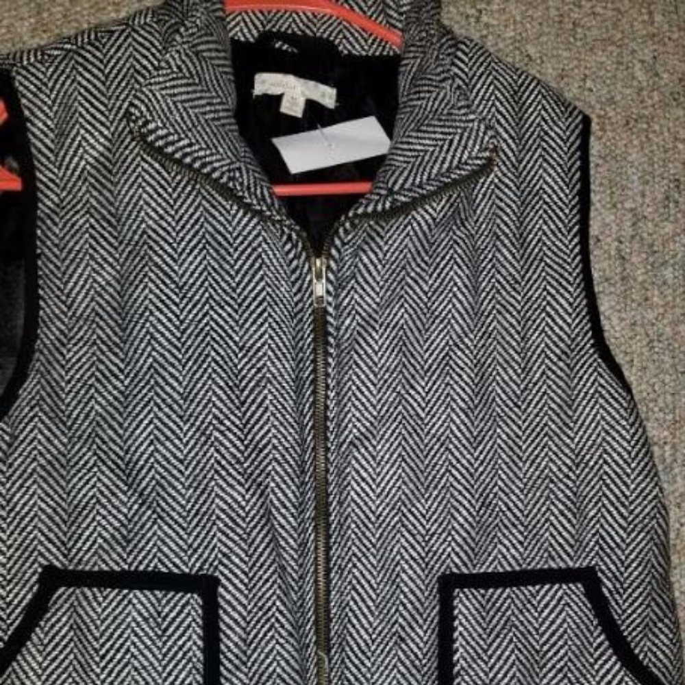 Wishlist Herringbone Vest Size Medium