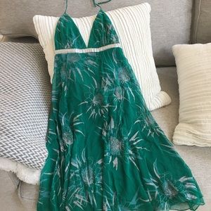 Guess by Marciano Green and Silver Dress - Size XS