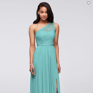 Long One Shoulder Dress David’s Bridal SPA