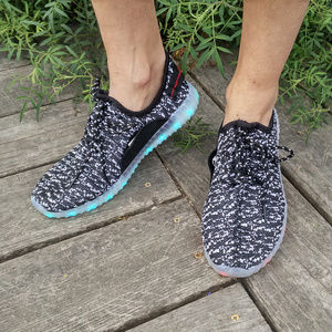 NEW Luminous EDM Rave Lace-Up LED Sneakers 40