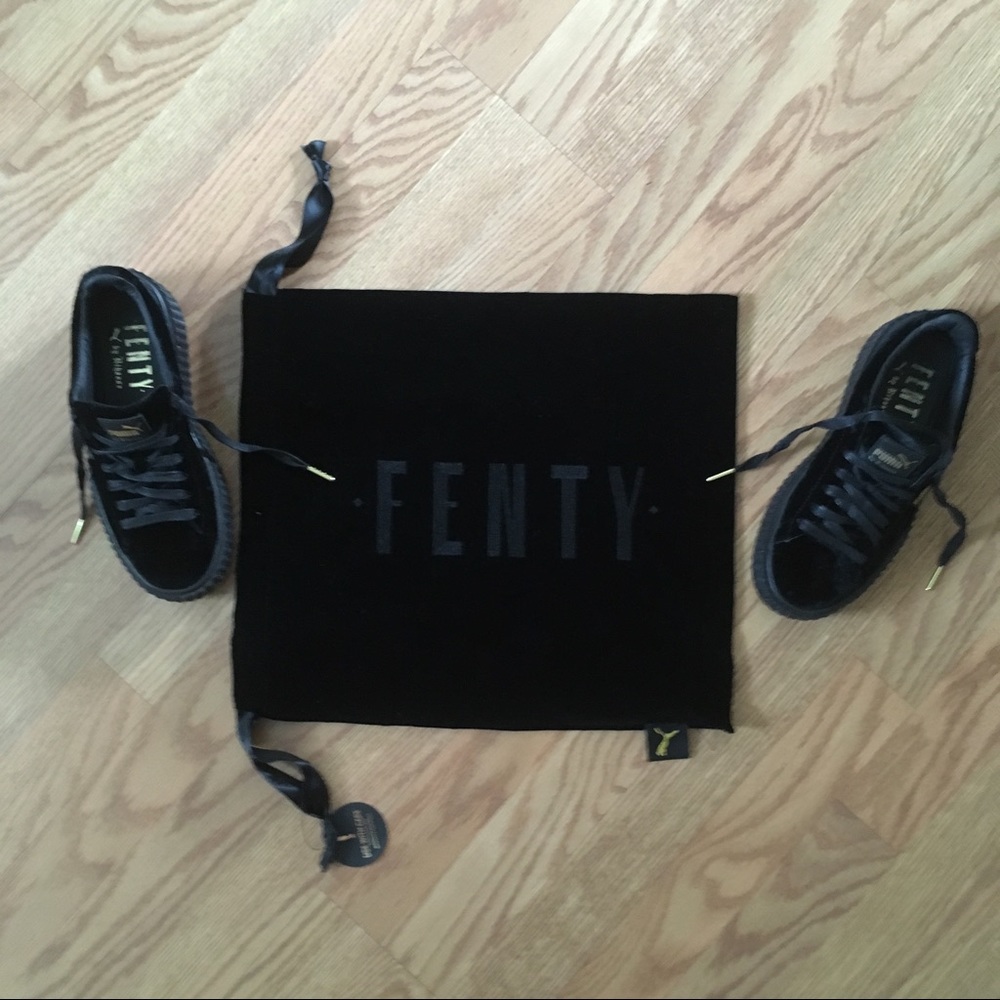 Puma FENTY Black Velvet Creepers 7 - Picture 4 of 5