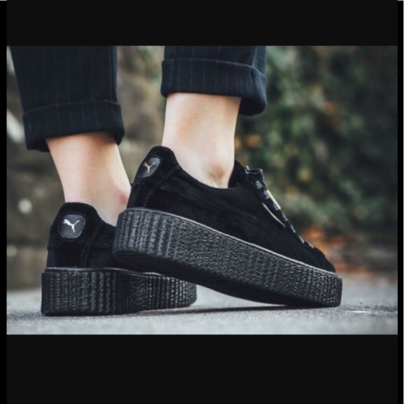 Puma FENTY Black Velvet Creepers 7 - Picture 2 of 5