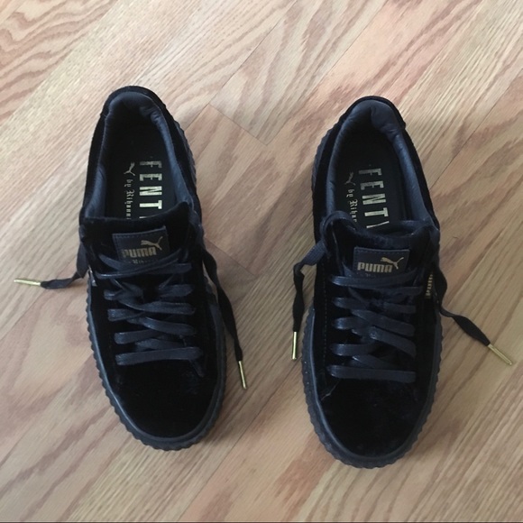 Puma FENTY Black Velvet Creepers 7 - Picture 5 of 5