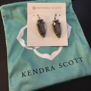 Kendra Scott earrings in slate grey