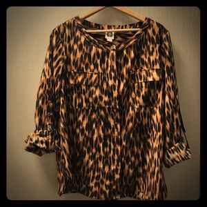 Animal print blouse