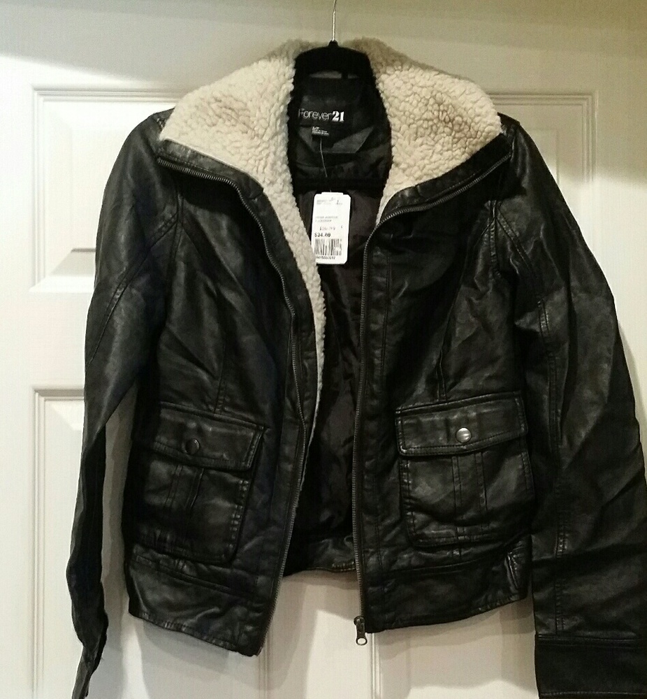 Forever 21 faux leather jacket