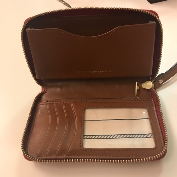 Ralph Lauren Saffiano Leather Smartphone Wristlet - Picture 4 of 7