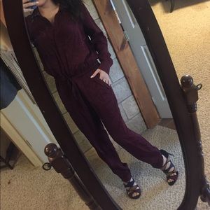 True Maroon jumpsuit