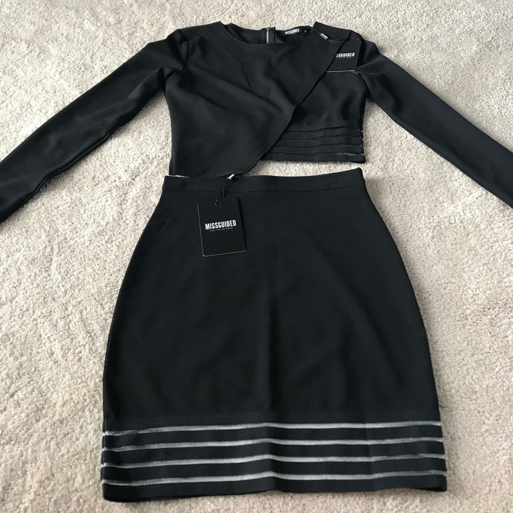 Missguided Crop top with skirt