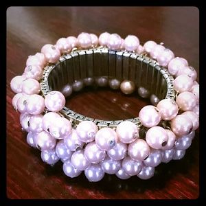Pretty Pink Pearl Bracelet
