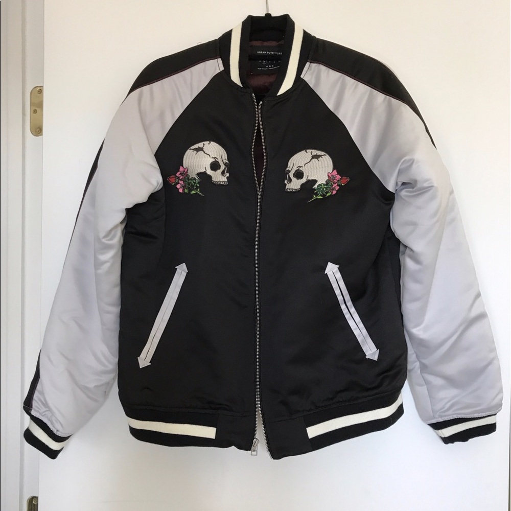 Urban Outfitters Skull Bomber Jacket