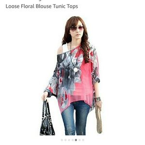 Boho Chiffon Tunic Blouse