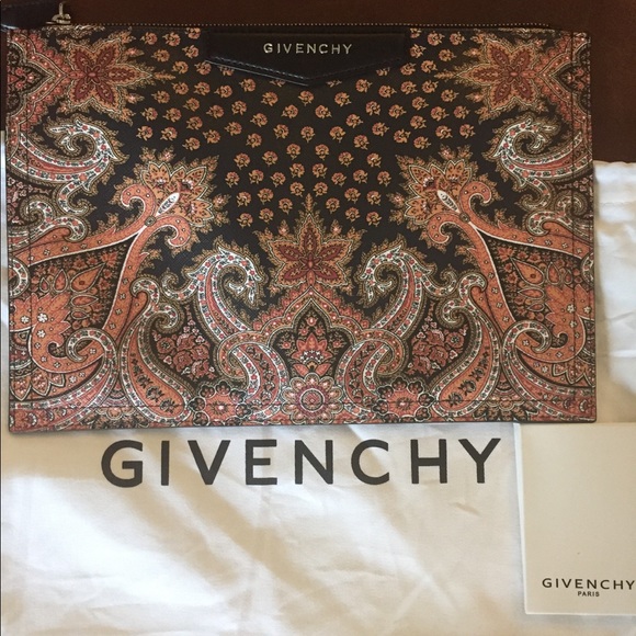 Givenchy Handbags - NWOT- Givenchy Paisley Clutch