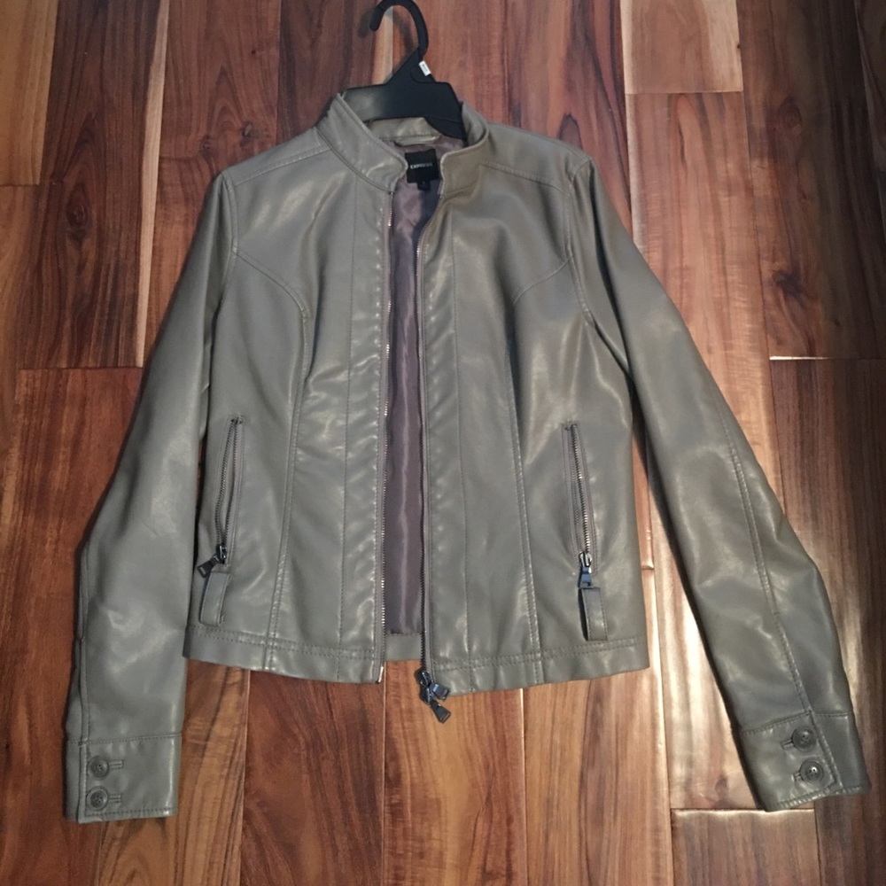 Women's size S express leather jacket.