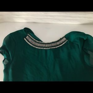 Zara green top