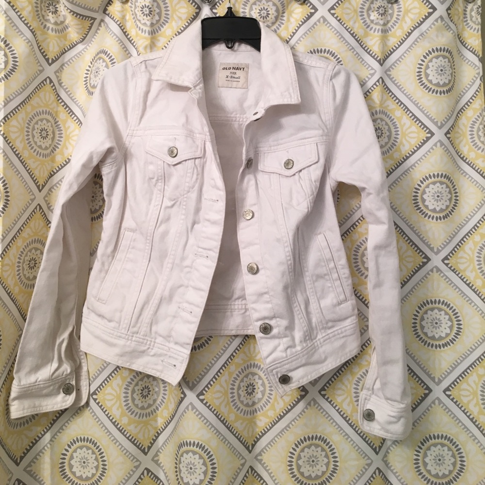 All White Denim Jacket