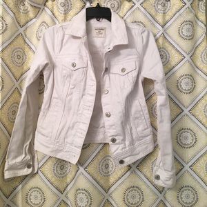 All White Denim Jacket