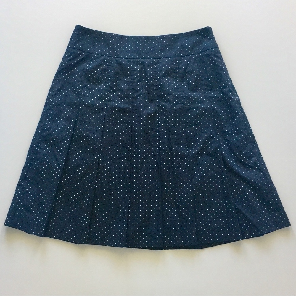 J. Crew Polka Dot Pleated Skirt