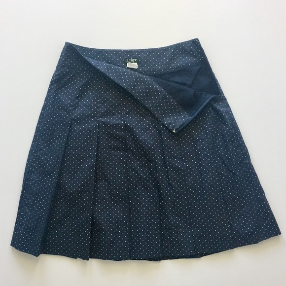J. Crew Polka Dot Pleated Skirt - Picture 4 of 4