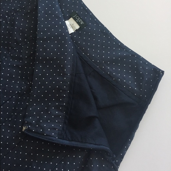 J. Crew Polka Dot Pleated Skirt - Picture 3 of 4
