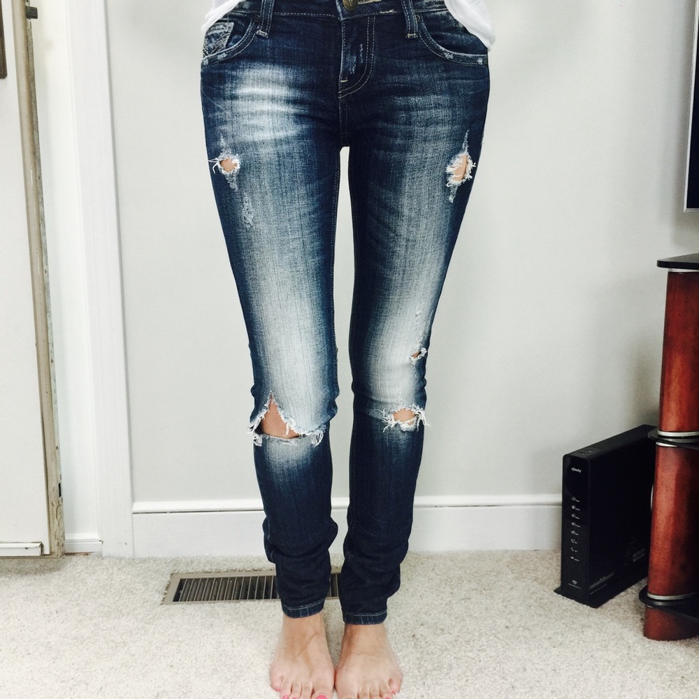 Vigoss Skinny Distressed Jeans