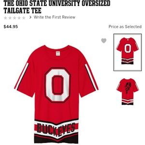 Pink Ohio State campus tshirt (new without tags)