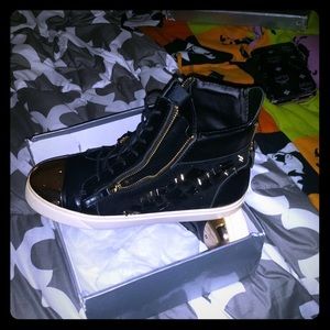 Men's Giuseppe Zanotti Studded High Top Sneakers