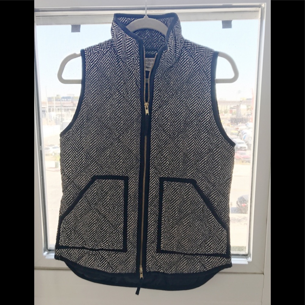 JCrew Herringbone Vest