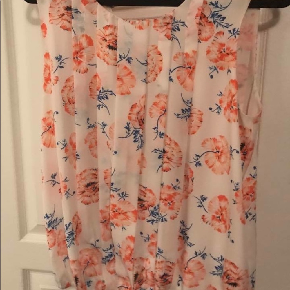 Meadow Rue open back sleeveless shirt