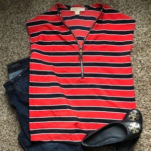 Michael Kors SS striped blouse
