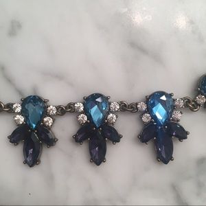 J Crew Blue Statement Necklace