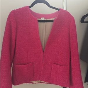 Hot pink wool jacket