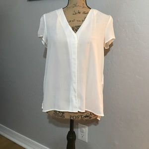 White button up blouse