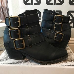 Jeffery Campbell leather bucket boots