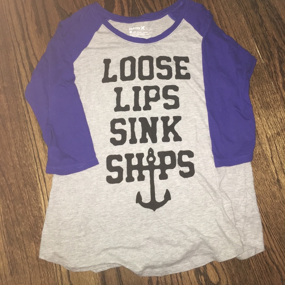 Hurley baseball shirt