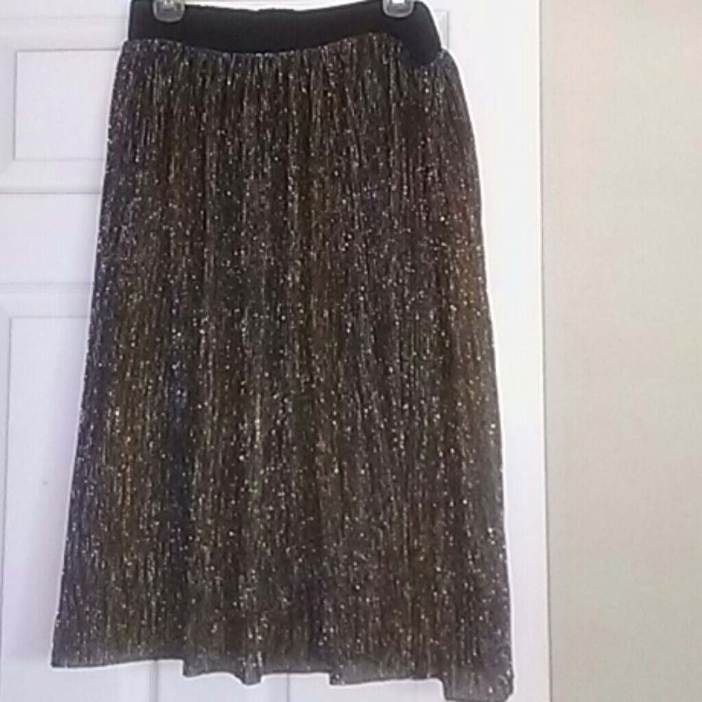 Metallic skirt