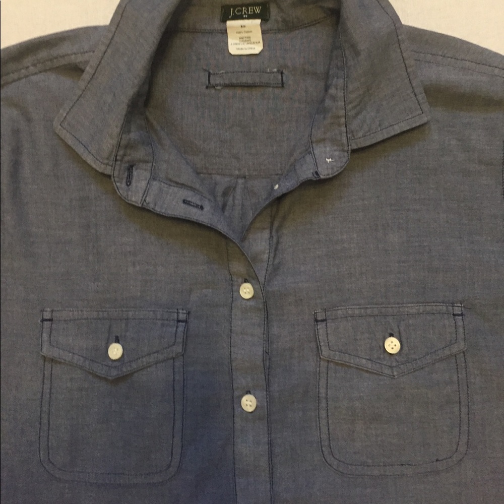 J.Crew. Chambray Popover