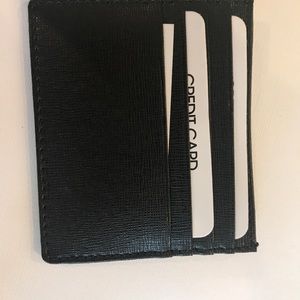Men's Barneys Leather Credit Card Holder