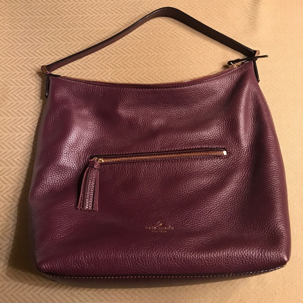 Kate Spade maroon shoulder bag. NWOT